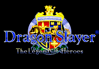 Dragon Slayer - Eiyuu Densetsu (Japan) Title Screen